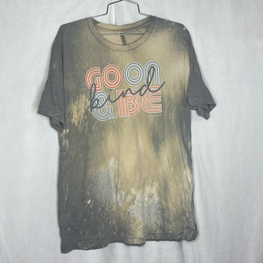 Tye Dye “Go On And Be Kind” Womens Men’s Tee Large